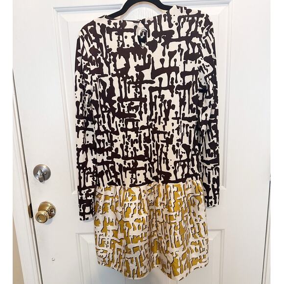 Diane Von Furstenberg Dress Long Sleeve Silk Margaux Mini Multi Women's Size 8 - Picture 3 of 9